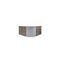Scrivania Reception Frensy Florence con sopralzo 140x80x72 cm fianchi a pannello olmo - UFLSRSA14