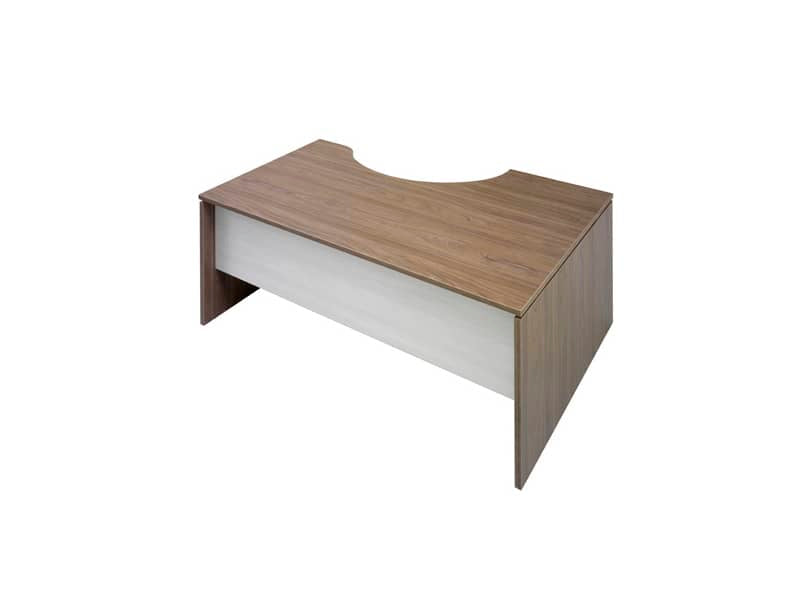 Scrivania informatica Frensy Florence semipenisola a sinistra 160x100x72 cm fianchi a pannello - olmo - UFL16SX