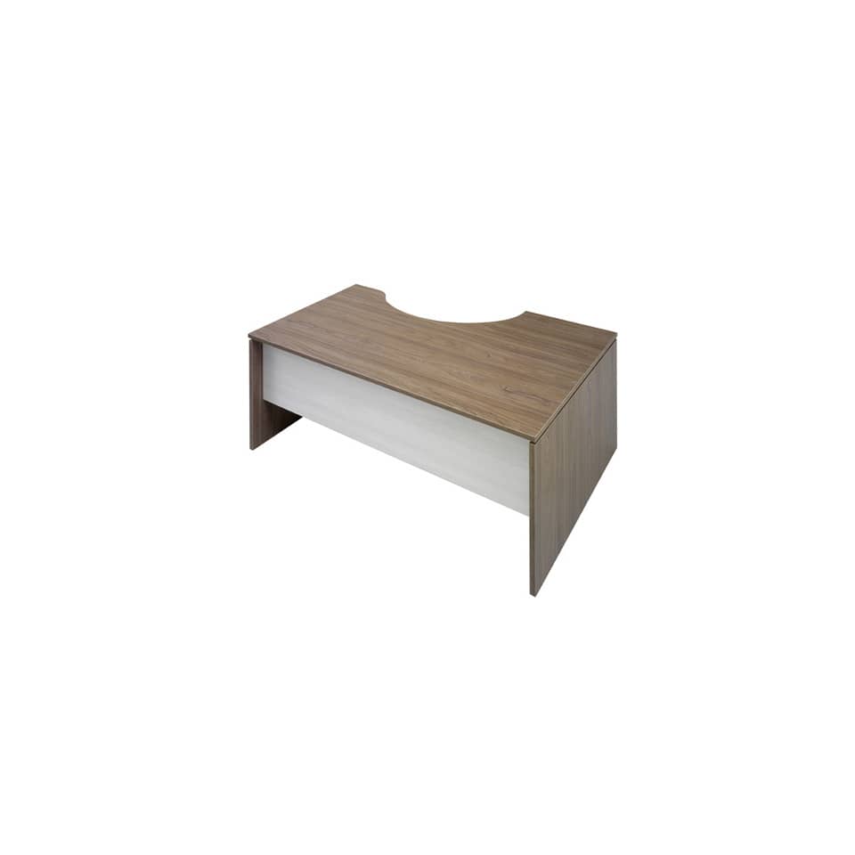 Scrivania informatica Frensy Florence semipenisola a sinistra 160x100x72 cm fianchi a pannello - olmo - UFL16SX