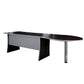 Penisola con gamba metallica Frensy Spirit 100x100x72 cm wengé USPWP100