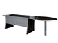 Penisola con gamba metallica Frensy Spirit 100x100x72 cm wengé USPWP100
