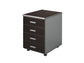Cassettiera 4 cassetti Frensy Spirit con ruote 44x52x63 cm wengé USPWC4C