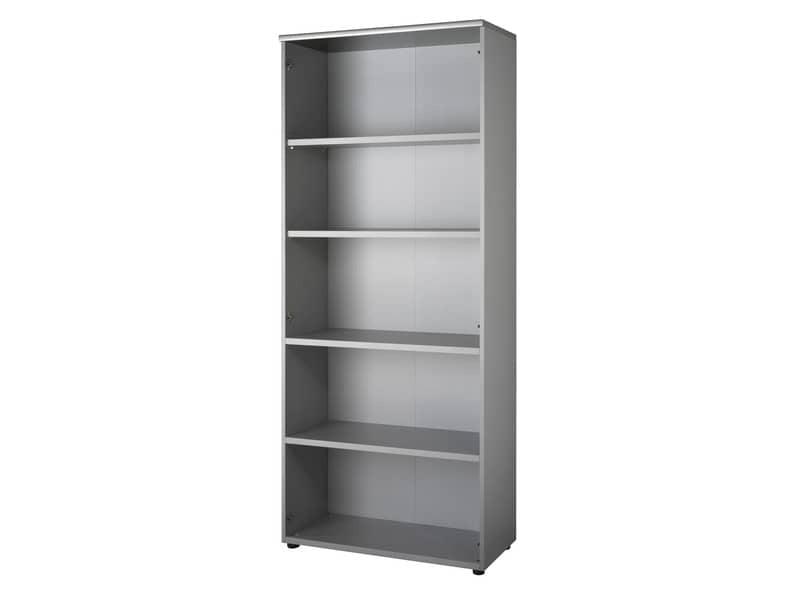 Mobile alto a giorno Frensy Spirit 3 ripiani doppia larghezza 90x45x210 cm top rovere - struttura grigia - USPRM210
