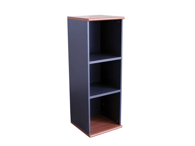 Mobile medio a giorno Frensy Venice 2 ripiani 45x45x130 cm Ciliegio/Antracite - UVEM134