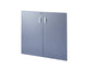Coppia ante per mobile basso Frensy Venice doppia larghezza 90x90 cm Antracite - UVEAT99