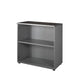 Mobile basso a giorno Frensy Spirit 1 ripiano doppia larghezza 90x45x90 cm top wengé - struttura grigio - USPWM99