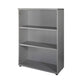 Mobile medio a giorno Frensy Spirit 2 ripiani doppia larghezza 90x45x130 cm top wengé - struttura grigio - USPWM139