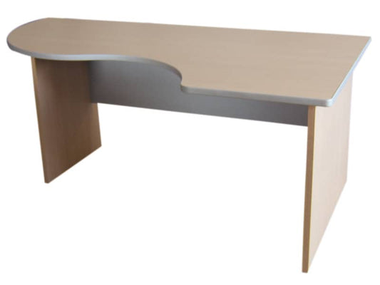 Scrivania informatica con semipenisola destra Frensy EMOTION 160x100x72 cm rovere - UEMWS16D