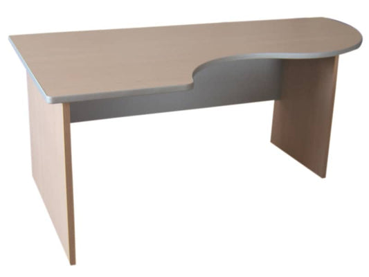 Scrivania informatica con semipenisola sinistra Frensy EMOTION 160x100x72 cm rovere - UEMWS16S