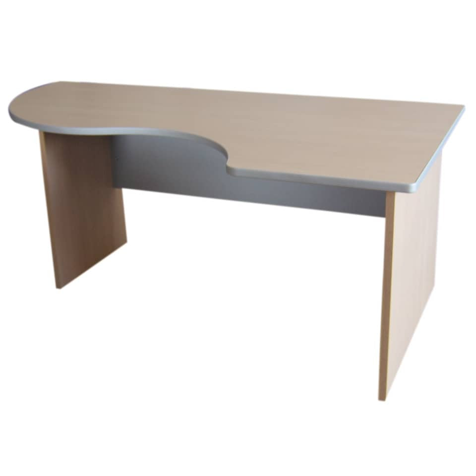 Scrivania informatica con semipenisola destra Frensy EMOTION 180x100x72 cm rovere - UEMWS18D