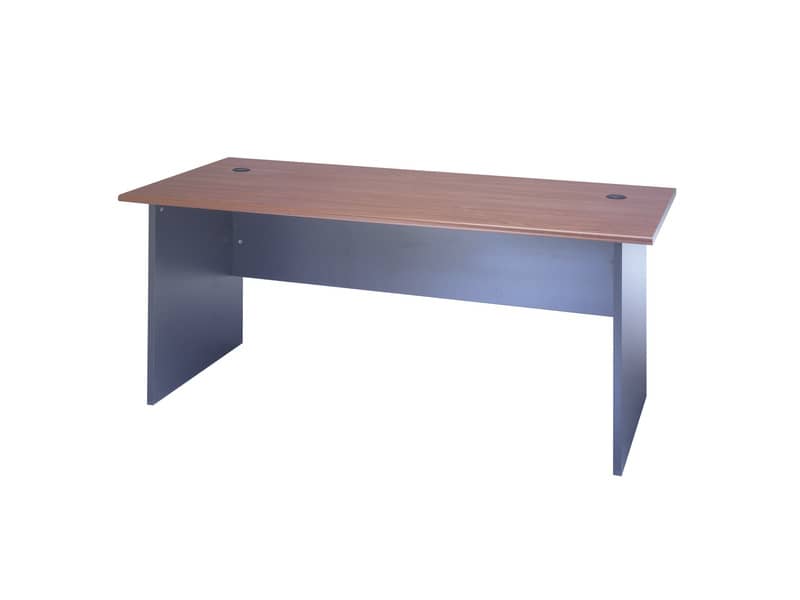 Scrivania Frensy Venice 160x80x72 cm piano ciliegio - fianchi a pannello antracite - UVES16