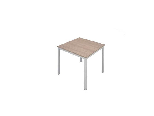 Scrivania con gambe metalliche Frensy Florence 80x80x72 cm olmo - frassino chiaro - UFLSM80