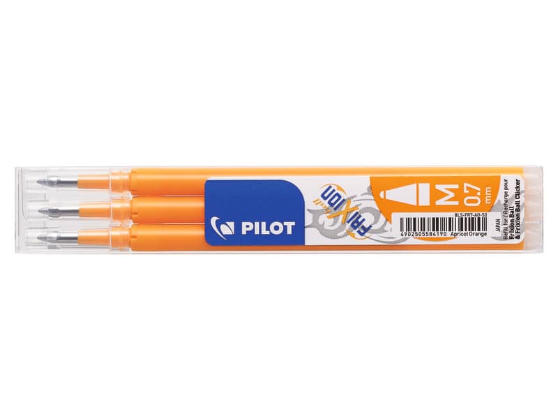 Refill penne a sfera Pilot Frixion Ball e Clicker 0,7 mm pesca Set 3 pezzi - 6848