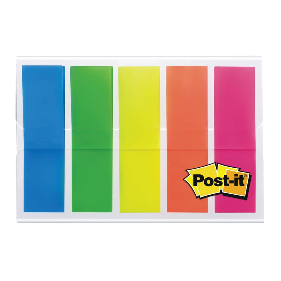 Segnapagina removibili Post-it® Index Mini full color con dispenser fluo assortiti  Confezione da 100 - 683-HF5EU