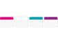 Segnapagina removibili Post-it® Index Strong bordi assortiti per cassettiera 4 blocchetti da 6 - 686-PWAV-EU