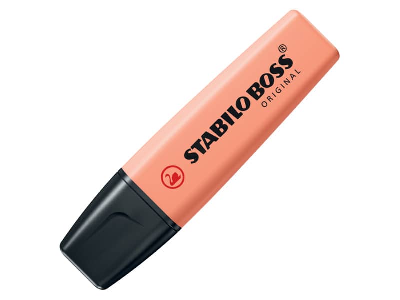 Evidenziatore Stabilo Boss Original Pastel 2-5 mm rosa pesca 70/126