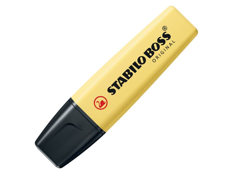 Evidenziatore Stabilo Boss Original Pastel 2-5 mm giallo banana 70/144