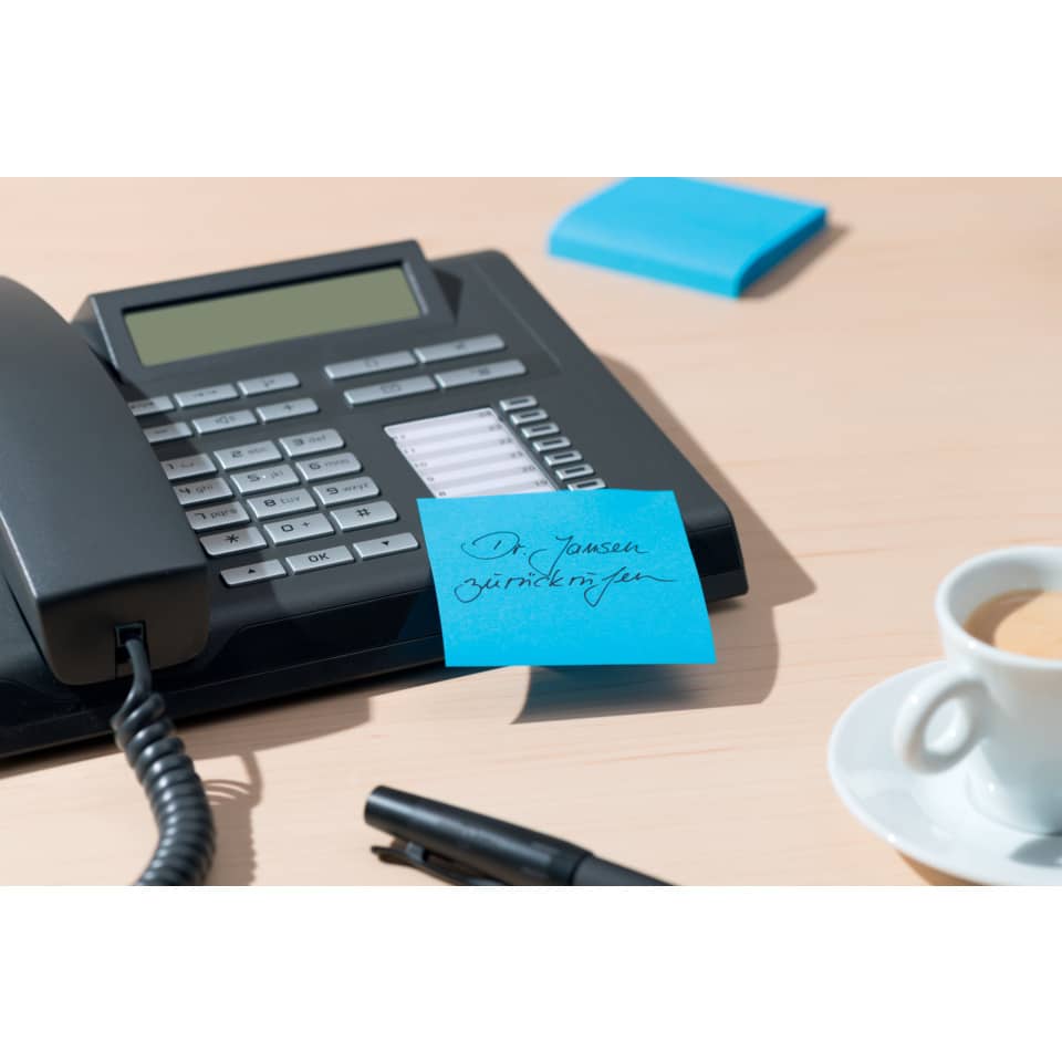 Dispenser foglietti adesivi Post-it® Super Sticky Z-Notes nero/trasparente DS440-SSCYL