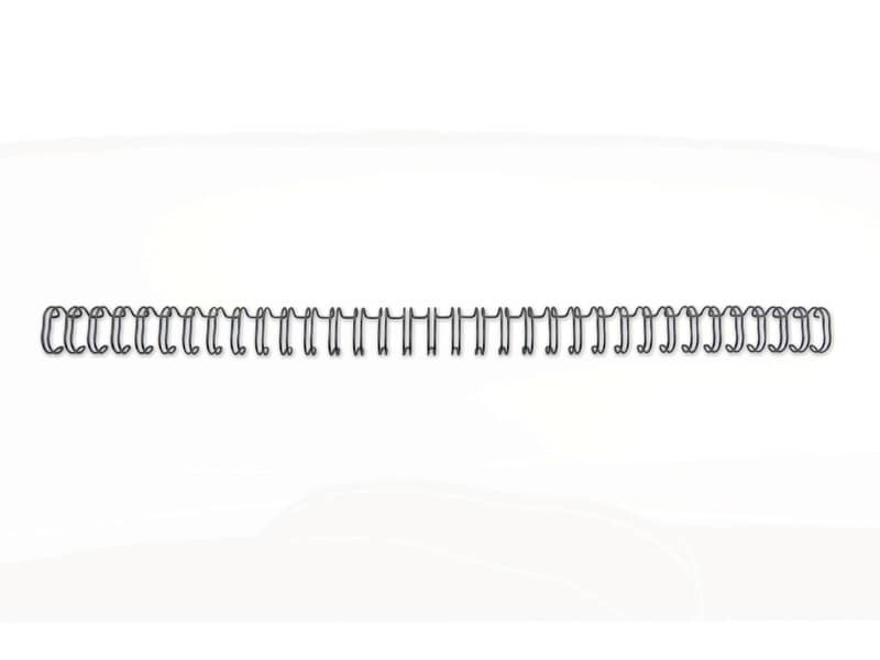 Spirali metalliche a 34 anelli GBC WireBind 14 mm a4 nero conf da 100 spirali - RG810910