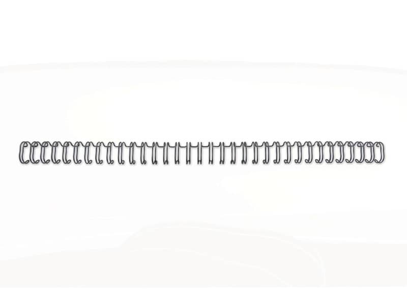 Spirali metalliche a 34 anelli GBC Wirebind 11 mm a4 nero conf da 100 spirali - RG810710