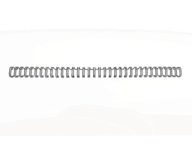 Spirali metalliche a 34 anelli GBC Wirebind 9 mm a4 nero conf da 100 spirali - RG810610