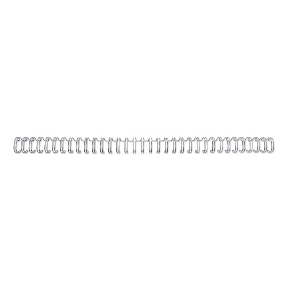 Spirali metalliche a 34 anelli GBC WireBind 14 mm a4 argento conf da 100 spirali - RG810997