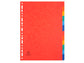 Intercalari in carta Exacompta NATURE FUTURE assortiti carta lustré A4 225 g/m² 12 tasti - 1412E