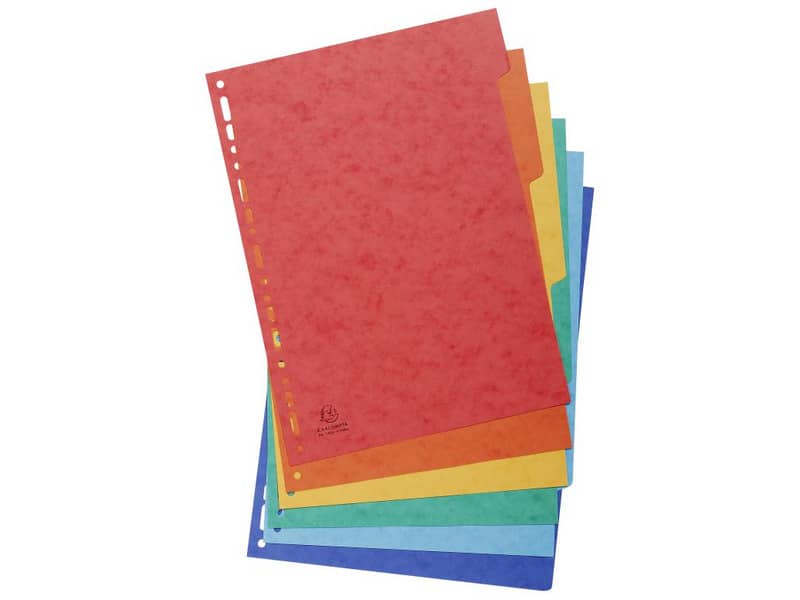 Intercalari in carta Exacompta NATURE FUTURE assortiti carta lustré A4 225 g/m² 6 tasti - 1406E