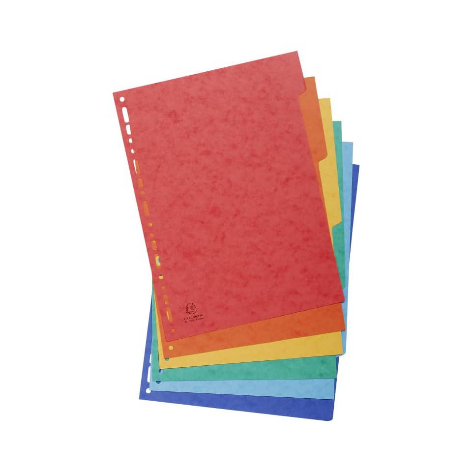 Intercalari in carta Exacompta NATURE FUTURE assortiti carta lustré A4 225 g/m² 6 tasti - 1406E