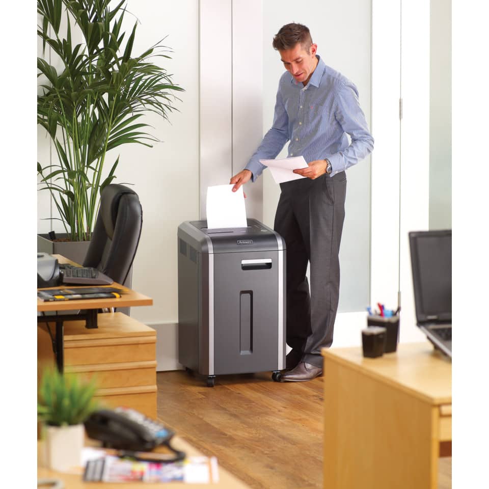 Distruggidocumenti uso frequente FELLOWES Powershred 225Ci P-4 60 L taglio a frammento 4x38 mm - 4622003