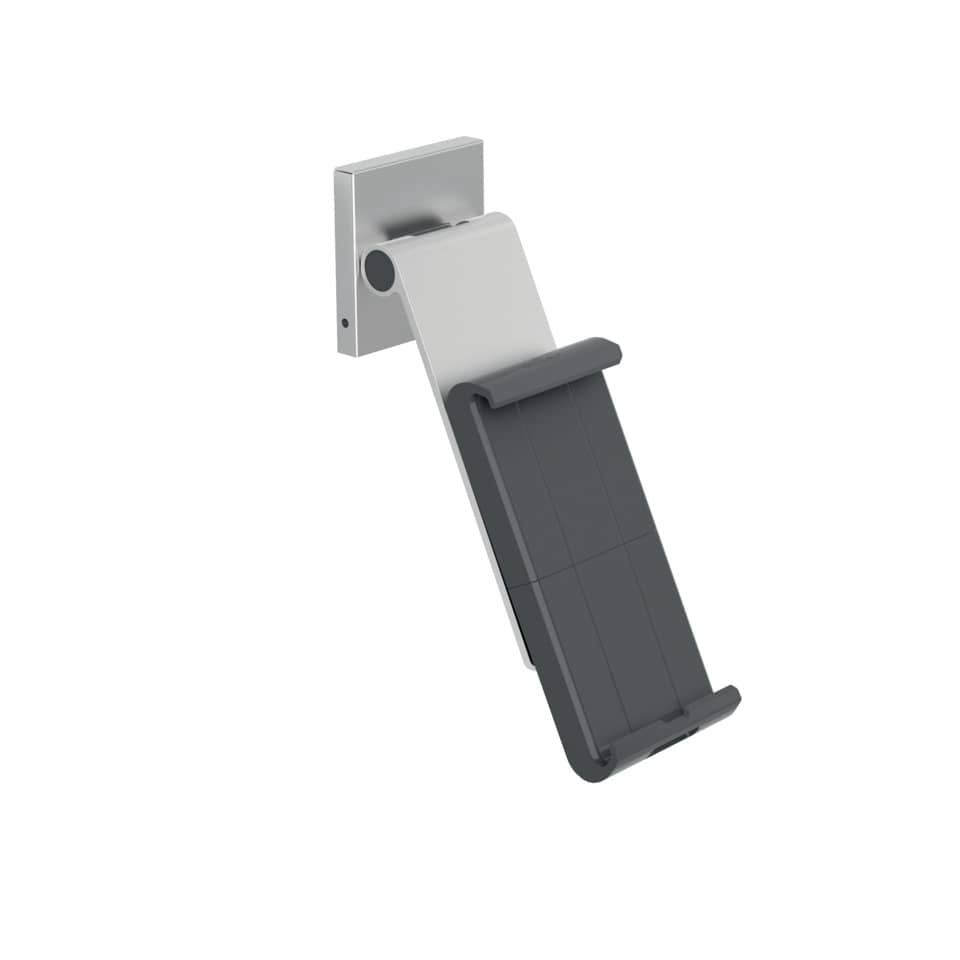 Porta tablet da muro DURABLE con braccio ad angolazione variabile argento metallizzato 8,5x5x18cm - 893523