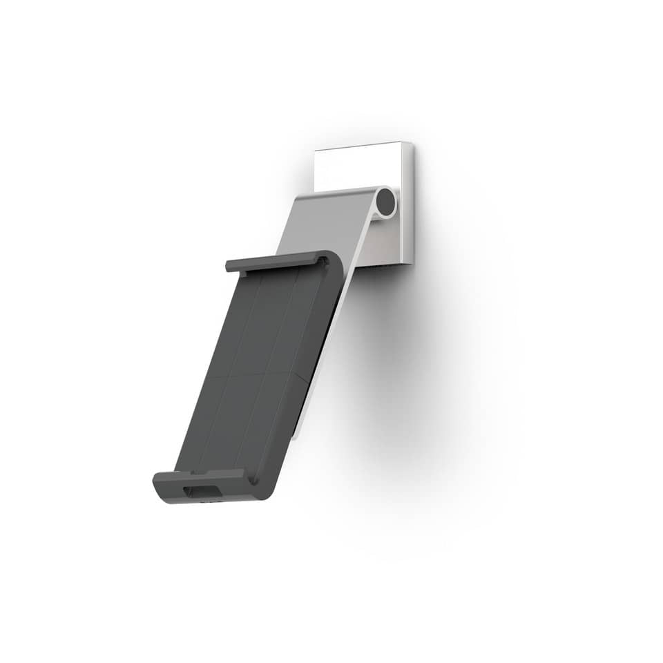 Porta tablet da muro DURABLE con braccio ad angolazione variabile argento metallizzato 8,5x5x18cm - 893523