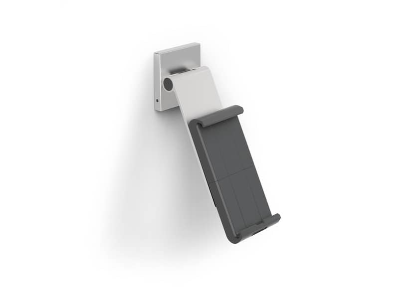 Porta tablet da muro DURABLE con braccio ad angolazione variabile argento metallizzato 8,5x5x18cm - 893523