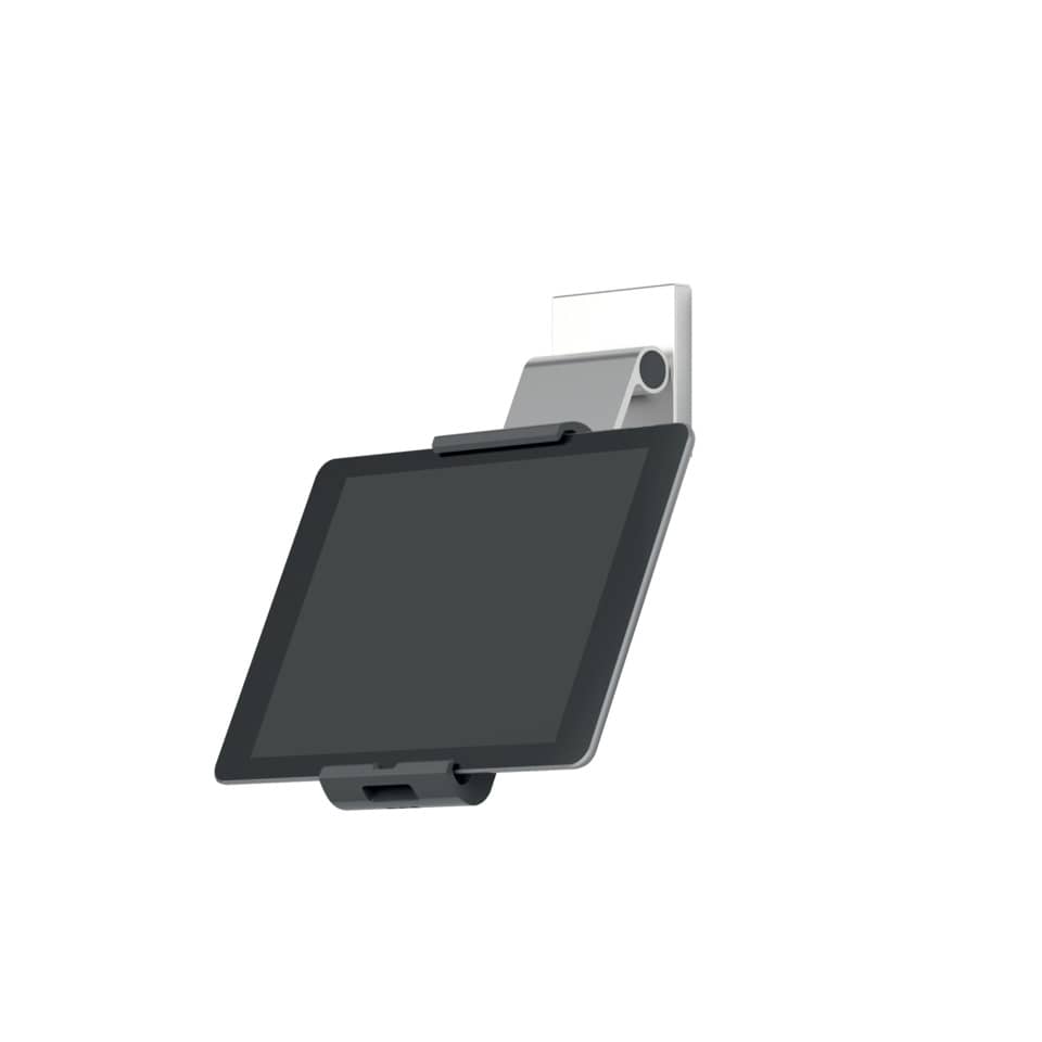 Porta tablet da muro DURABLE con braccio ad angolazione variabile argento metallizzato 8,5x5x18cm - 893523