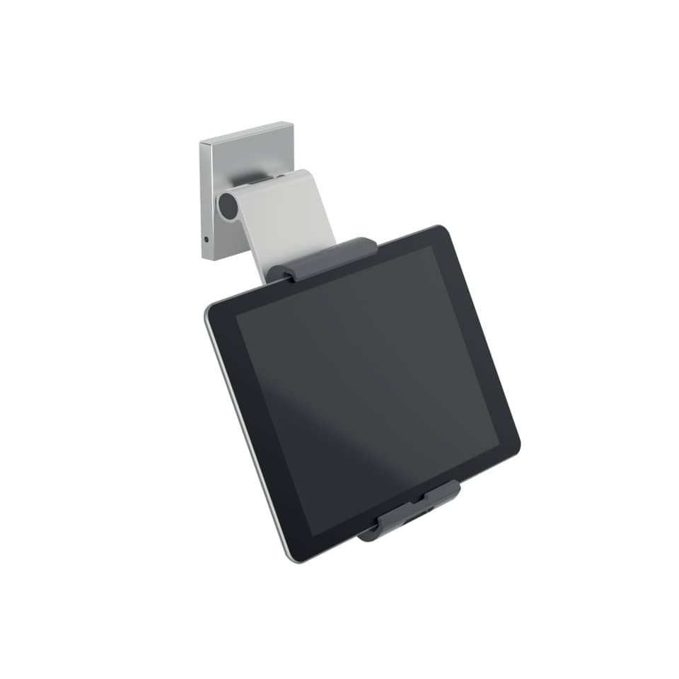 Porta tablet da muro DURABLE con braccio ad angolazione variabile argento metallizzato 8,5x5x18cm - 893523