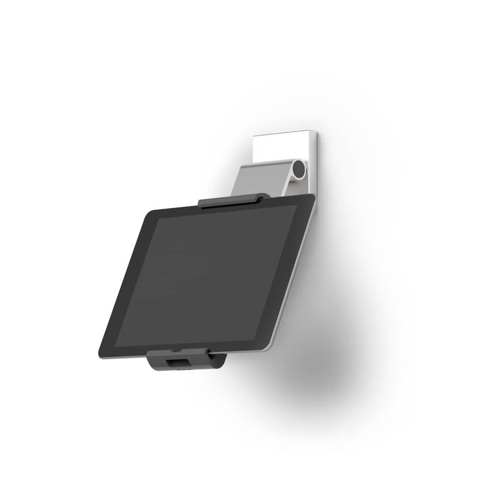 Porta tablet da muro DURABLE con braccio ad angolazione variabile argento metallizzato 8,5x5x18cm - 893523