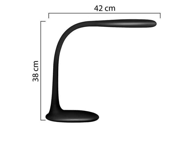 Lampada da tavolo a led UNILUX Lucy nero  400093640