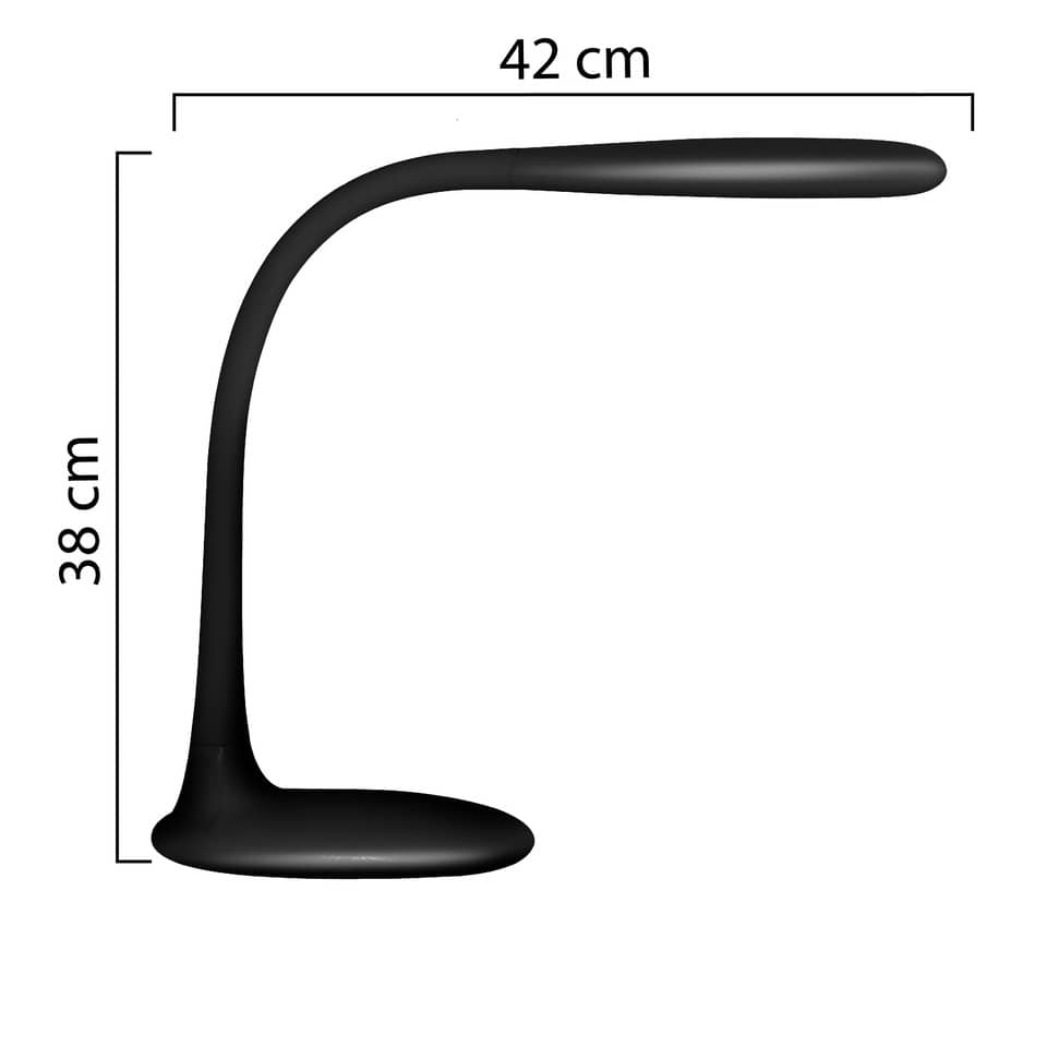 Lampada da tavolo a led UNILUX Lucy nero  400093640
