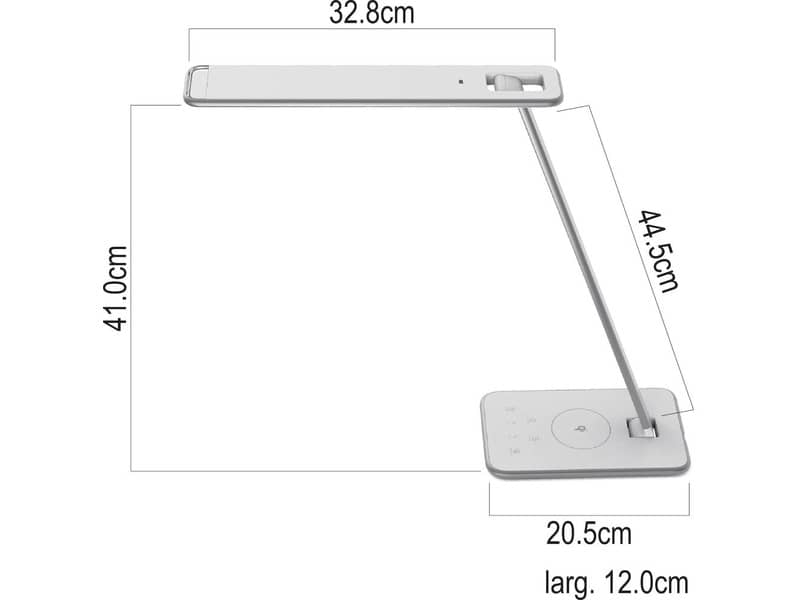 Lampade da tavolo UNILUX Jazz grigio metallizzato 400093836