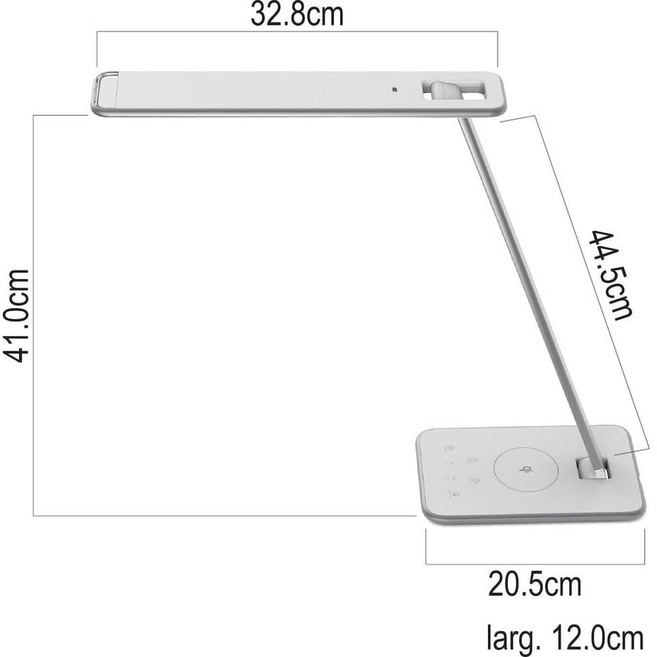 Lampade da tavolo UNILUX Jazz grigio metallizzato 400093836