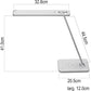 Lampade da tavolo UNILUX Jazz grigio metallizzato 400093836