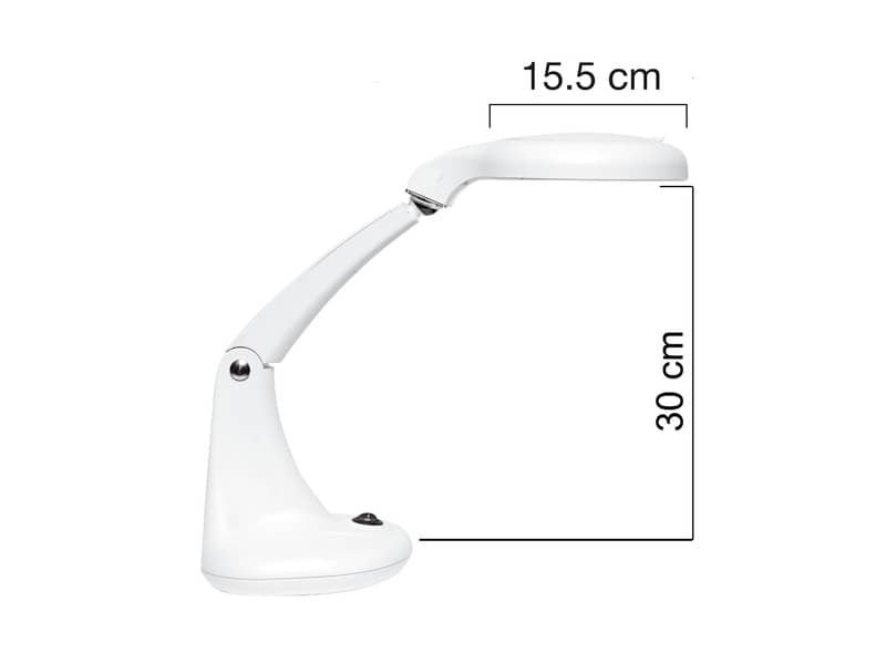 Lampada da tavolo per ingrandimento UNILUX Minizoom a led bianco 400108074