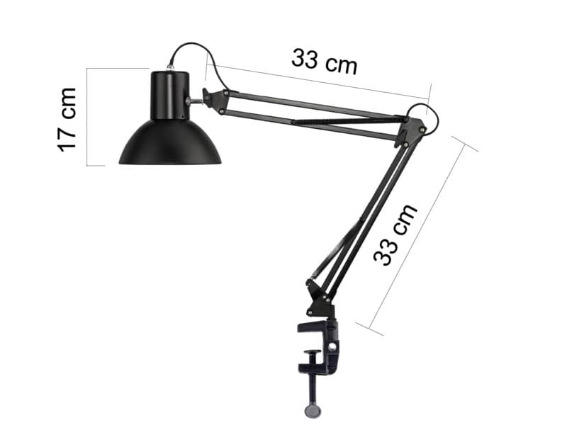 Lampada da tavolo a bulbo UNILUX Success 66 nero 400093600