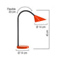 Lampada da tavolo UNILUX rosso  400077406