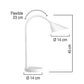 Lampada da tavolo a led UNILUX Sol bianco 400077404