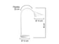 Lampada da tavolo a led UNILUX Sol bianco 400077404