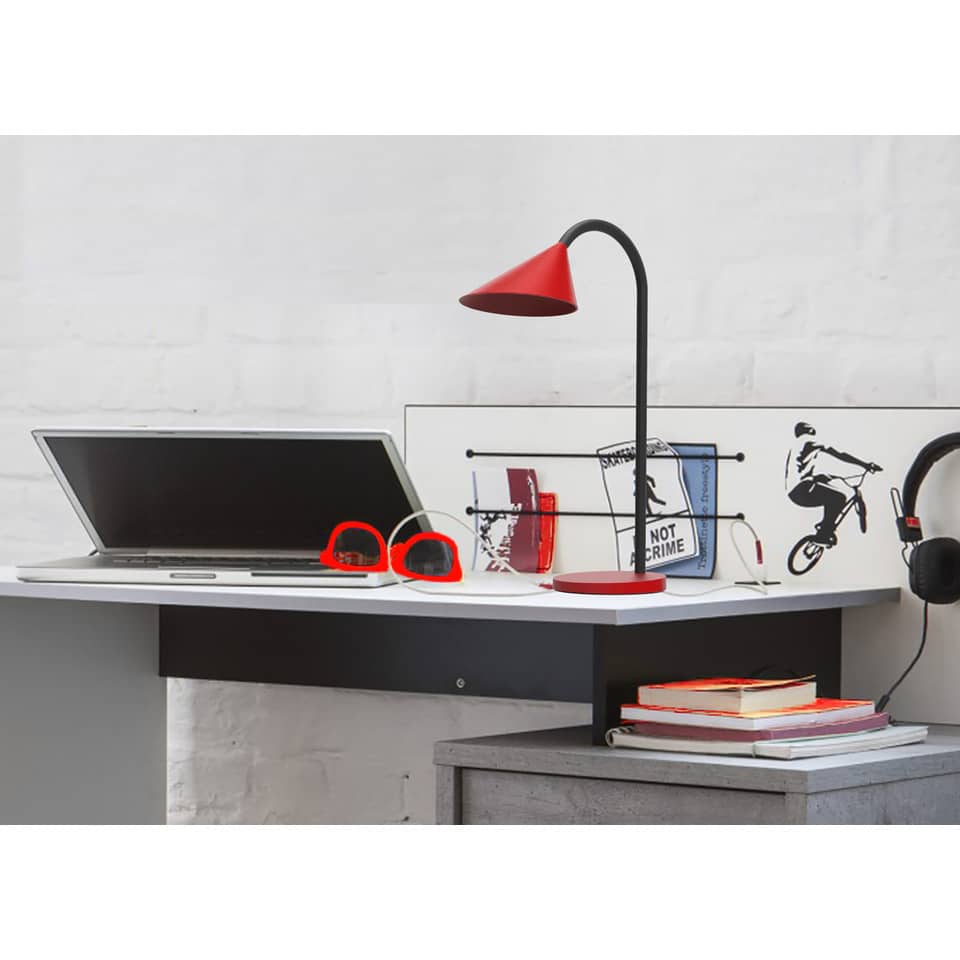 Lampada da tavolo UNILUX rosso  400077406