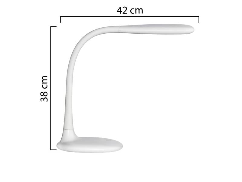 Lampada da tavolo a led UNILUX Lucy bianco 400093614