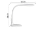 Lampada da tavolo a led UNILUX Lucy bianco 400093614