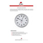 Orologio da parete Alba Horgiant ABS diametro 60 cm - 2 lancette nere. Grigio argento-HORGIANT